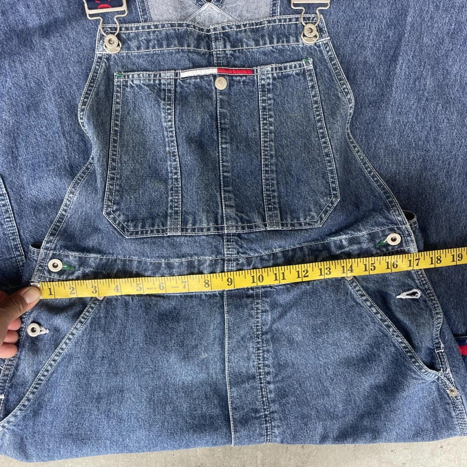 Mono Jean TOMMY HILFIGER Azul Carpintero L Baberos Suelto De Colección Foto 3 de 4
