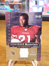 2005 Upper Deck Portraits - Scrapbook Materials Antrel Rolle #SB-AN (MEM, RC)