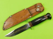 Vintage US Marbles Gladstone Mich Hunting Knife w/ sheath