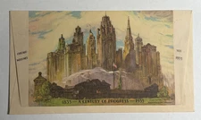1933 Chicago World’s Fair Century of Progress Ticket Folder Envelope