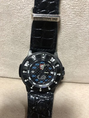 BWL Bill Wall Leather x Luminox LTD Edition Silver925 Buckle Black Leather Watch