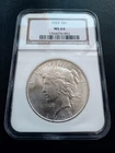 1923-P Silver Peace Dollar $1 NGC MS 64, Beautiful Coin