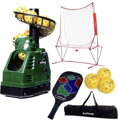 Furlihong 680PBH Pickleball Starter Kit w Launch Machine and Ball Recycling Net