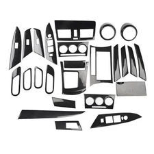 For Mazda 3 Mazda3 2010-2013 ABS Carbon Fiber Car Interior Gear Cover Stickers