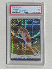 2005-06 Topps Finest Yao Ming BLACK XFRACTOR #21 NM ROCKETS STAR RARE 2/9 L@@K