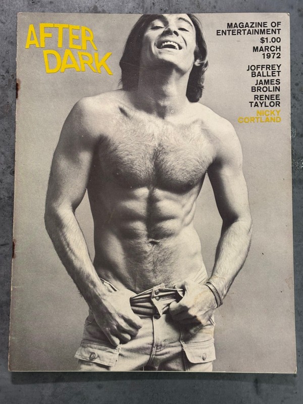 AFTER DARK mag. 70s vintage lot of 7 celebrity dance, theater, cinema, skin etc.