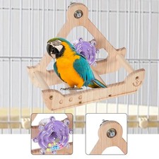 Bird Swing Perch Toy Decoration Parrot Perch for Parakeets Parrots Cockatoos