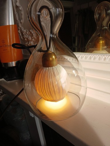 Lamp Decadently Sleigh Bell sculpture, blown glass and high-quality Rrp £400 - Picture 1 of 24