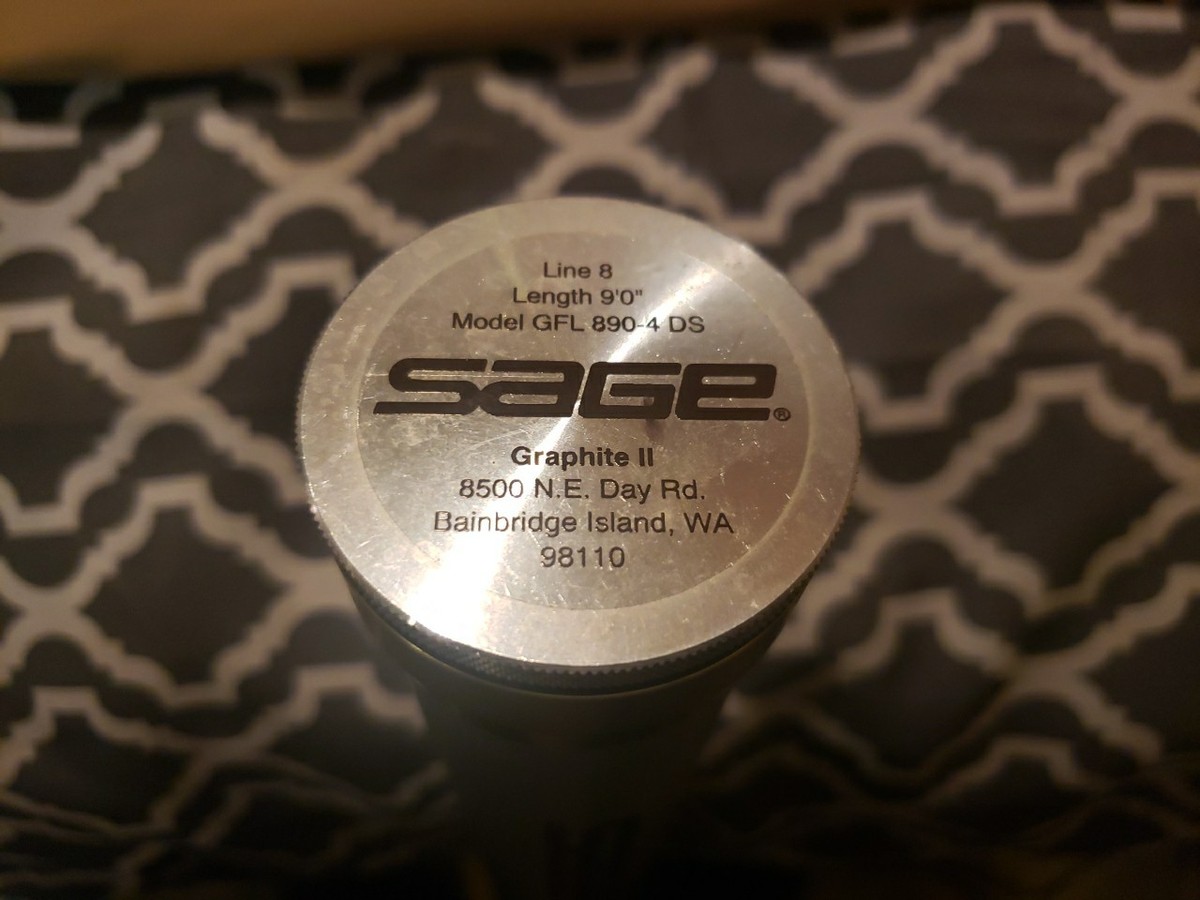 Sage Graphite ll 890-4 DS #8 LINE 9'0 4oz | eBay