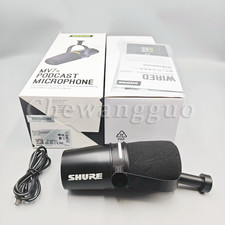 MV7 Hybrid Podcast Microphone USB/XLR Mic Black For Streaming  Recording NEW