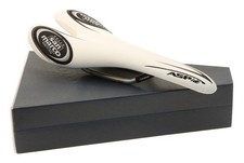 Sella Selle San Marco Aspide Rotaie Titanio Pelle Bianca 2004 Nuova con scatola NOS NUOVA