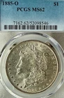 1885-O MS62 PCGS New Orleans Mint Morgan Silver Dollar
