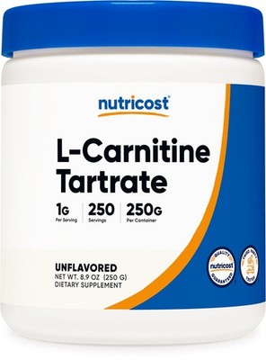 Nutricost L-Carnitine Tartrate Powder (250 Grams) - 1 Gram per Serving