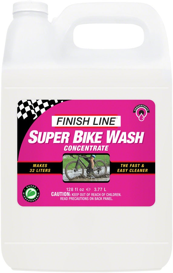 Finish Line Super Bike Wash Cleaner Concentrate - Eco-Friendly, Fast-Acting
