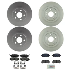 Bosch Quietcast Front Rear Rotors Ceramic Disc Brake Pad Kit For Legacy AWD