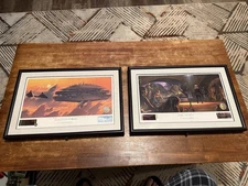 Star Wars Cloud City Of Bespin And Jabba The Hutt Ralph McQuarrie Signed 70mm