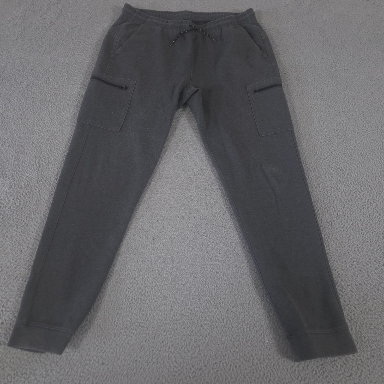 Old Navy Pants Mens XL Gray Dynamic Fleece Cargo Jogger Sweatpants Tapered Leg