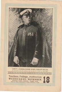 Antique John Philip Sousa Matinee Programs (2) 1925 2 Reproduced Music Scores