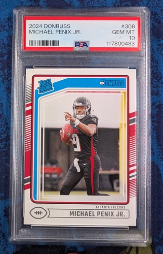 2024 Panini Donruss - Rated Rookie Michael Penix Jr. #308 (RC) PSA 10