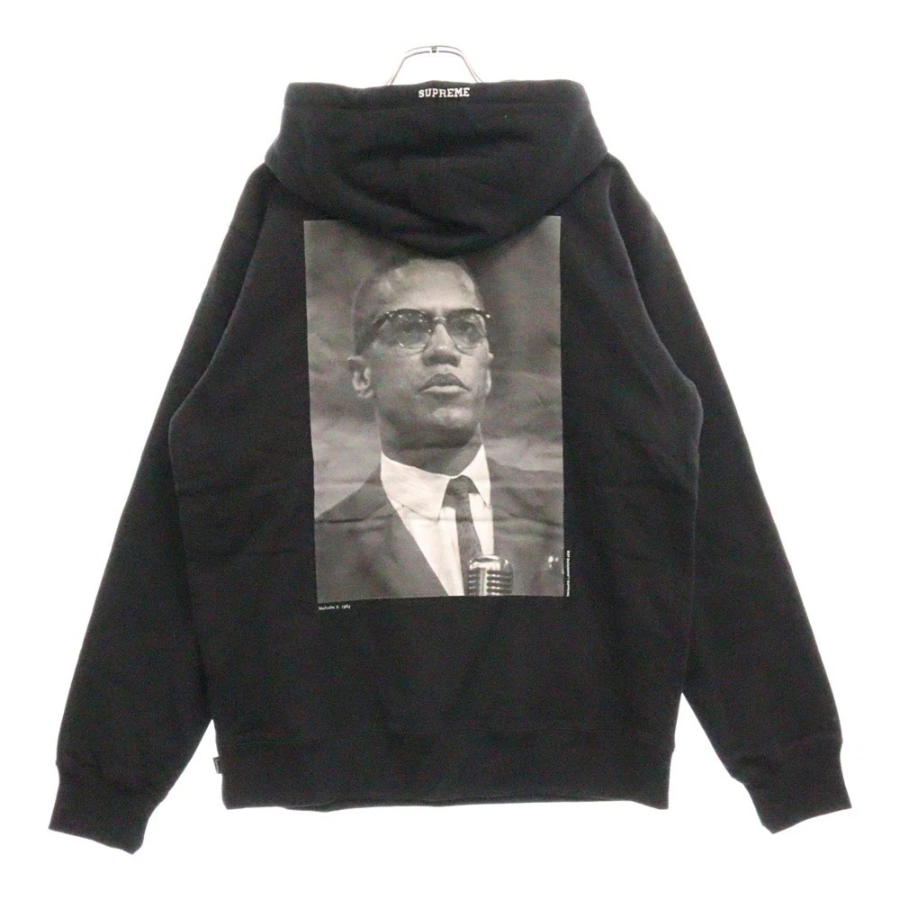 Sweat à capuche noir Supreme 22SS Roy DeCarava Malcomet imprimé dos