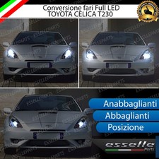 CONVERSIONE FARI FULL LED TOYOTA CELICA T230 16000 LUMEN 6000K BIANCO CANBUS