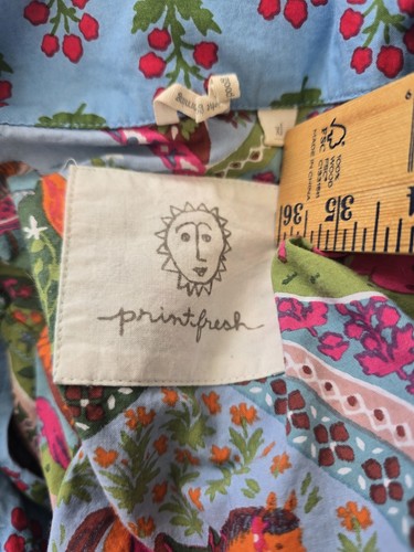 Camisa para dormir caballo alta PRINTFRESH en pijama fresco estampado XL de mezclilla rubor - Imagen 9 de 10