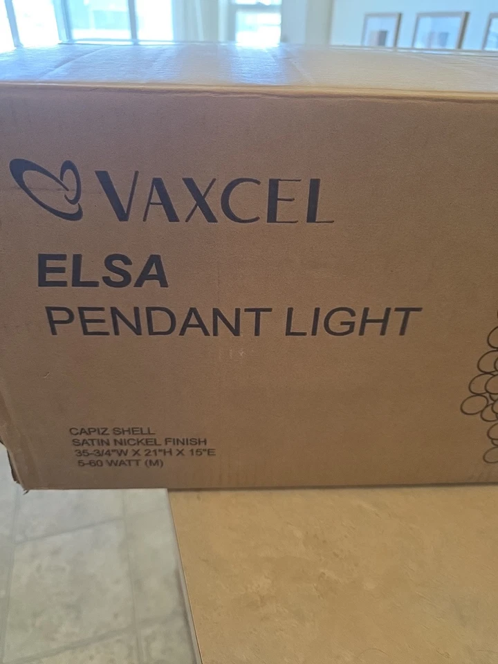 Elsa 5-Light Pendant in Transitional and Oval Style 21 Inch Tall and 35.75 - Image 2 of 3