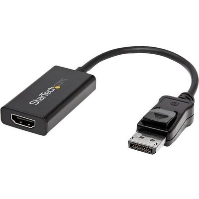 StarTech DP2HD4K60H 7.7in DisplayPort to HDMI Adapter 4K 60Hz Black