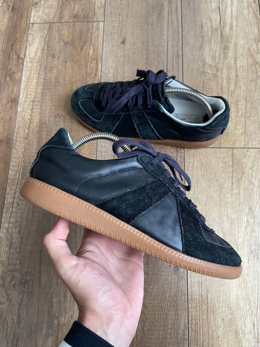 Maison Margiela Replica スニーカー ブラック39 Maison Margiela Replica low-top Leather Sneakers | Black | FARFETCH