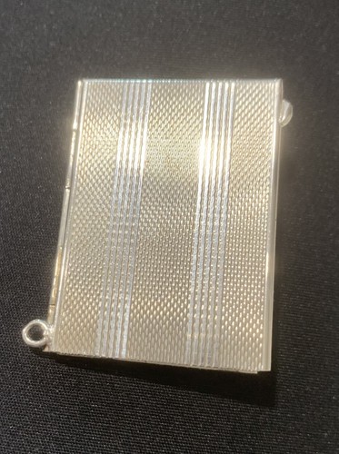 Antique Silver 800 Picture Frame Holder Miniature Travellers Keychain Photo - Picture 7 of 22