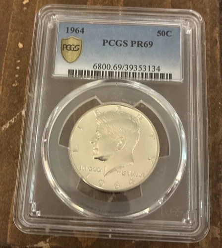 1964 Kennedy Proof Silver Half Dollar -PCGS PR 69-High Grade