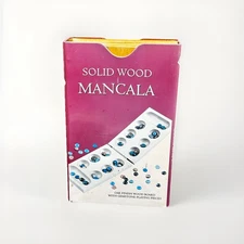 Mancala - Solid Wood Folding Game Board 