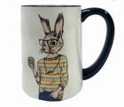 NIB Animal Hipster Coffee Mugs 6pc Set 17.5 oz Stoneware by Signature Housewares — photo 9