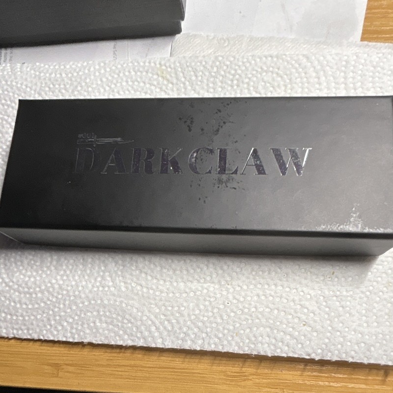 DARKCLAW Manual Clip Point Pocketknife Plain Edge Liner Lock 2-Blade Black