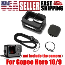 Soft Silicone Protective Case with Lens Cap and Lanyard For GoPro Hero10/9