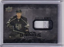 17-18 Upper Deck Black Hockey Adrian Kempe Black Lustrous Rookies Patch #/35