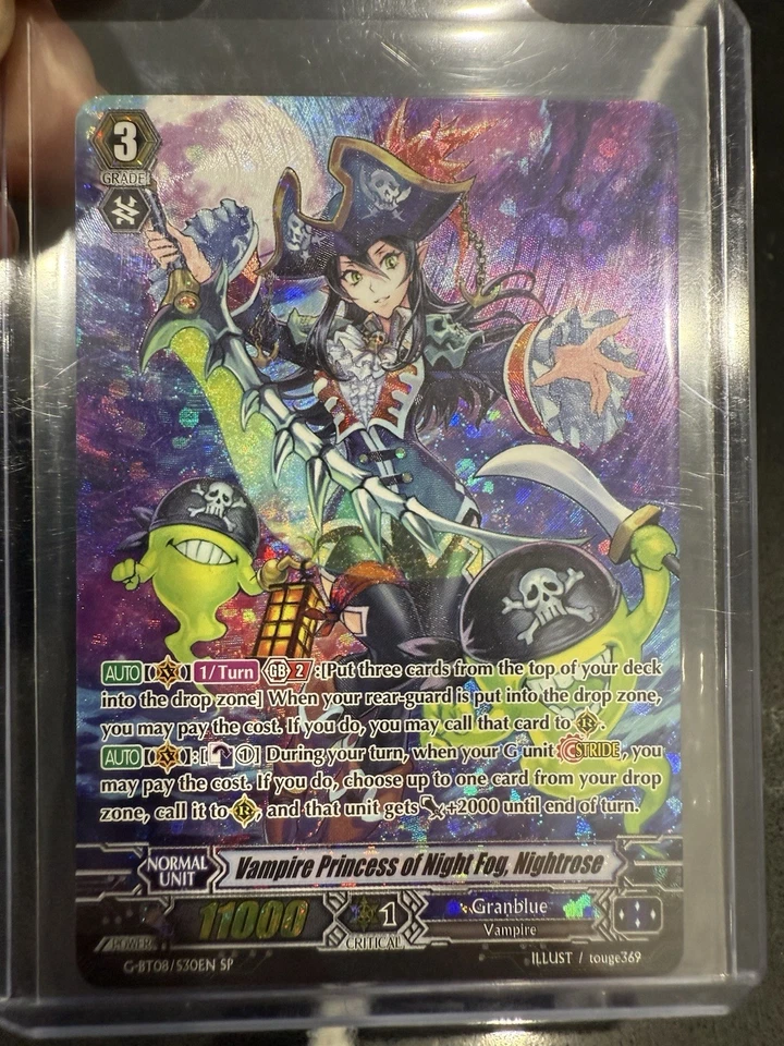 CardFight vanguard Vampire Princess Of Night  Fog NightRose GBT08 SP English - Image 2 of 4
