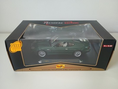 Maisto Aston Martin DB7 Vantage 1:18 Premiere Edition Modell Modellauto OVP Grün
