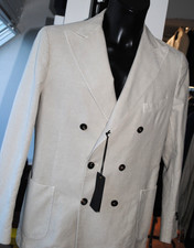 SANTANIELLO SARTORIALE GIACCA TESSUTO COTONE+LINO TG 52 450,00 CART. CZ9 A1