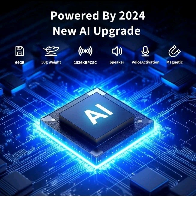 128G (1600 Hour) Digital Voice Recorder: Voice Activated Recorders with Playback - Image 2 of 4