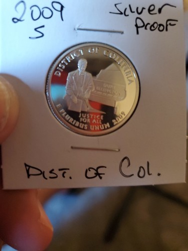 2009-S 90% Silver Cameo Proof "District Of Columbia" Quarter ~ Ships Free! - Picture 2 of 4