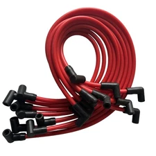 9PCS 10.5 MM Spark Plug Wires Set For Chevrolet HEI SBC BBC 350 383 454