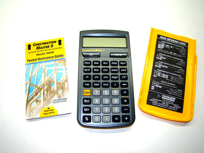 Calculated Industries Construction Master 5  Calculator w/ Instruction Booklet