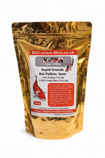Koi Pellets 44% Protein Rapid Growth Floating Koi Pellets 3mm 350g by N-Koi