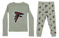 Outerstuff NFL Boys Toddlers Atlanta Falcons Long Sleeve Shirt & Pant Pajama Set
