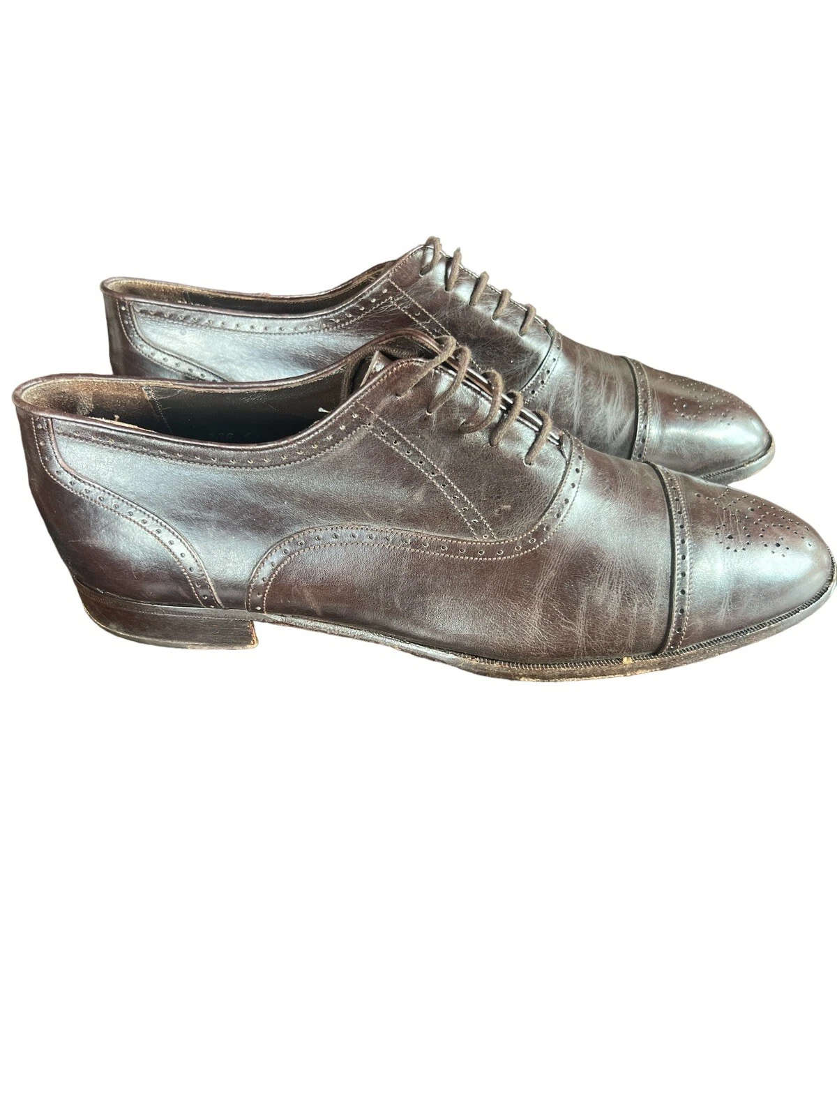 Christian Dior Monsieur homme vintage cuir bout bonnet oxfords taille 10