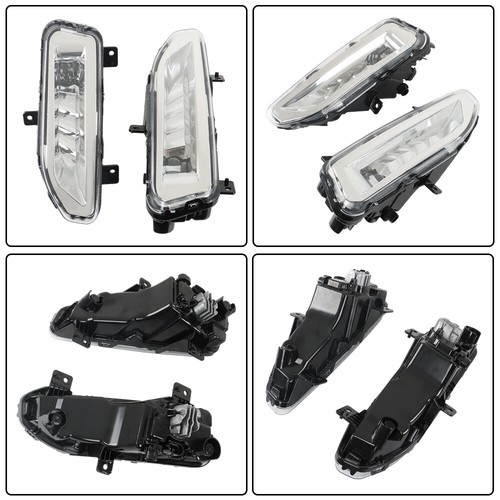 Clear Lens Lamps LED LH+RH For 2020-2022 Nissan Sentra w/Switch Pair Fog Lights - Picture 5 of 12