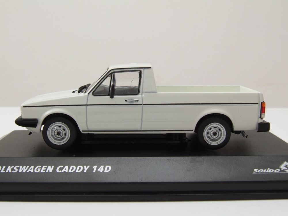 VW Caddy Pick Up 1990 weiß Modellauto 143 Solido