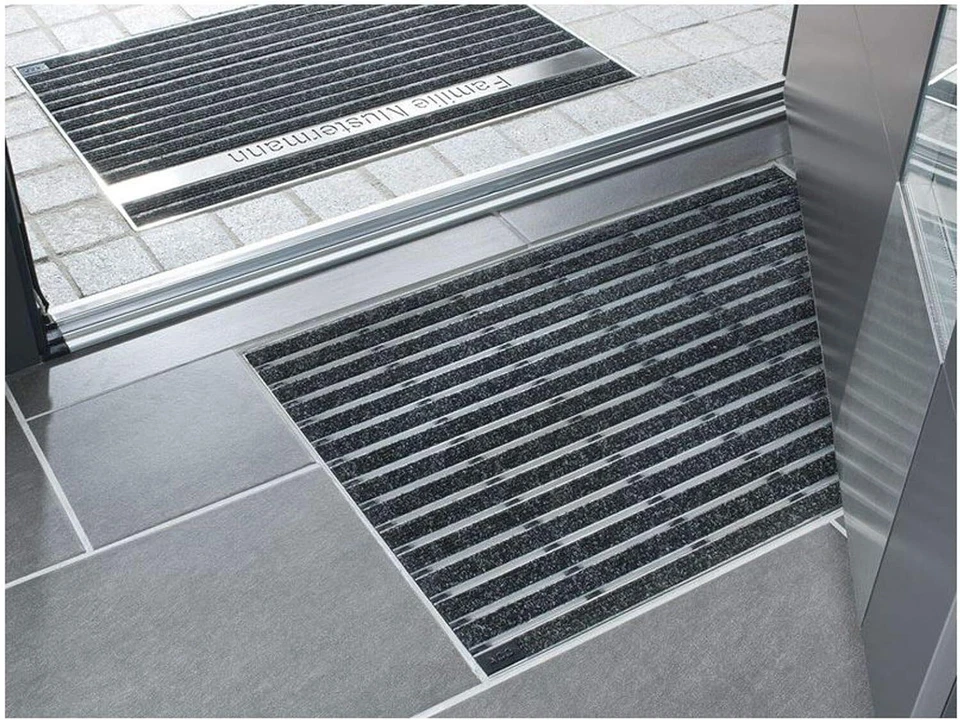 ACO Self Schuhabstreifer 75 cm x 50 cm Rips Anthrazit mit Alu Winkelrahmen 37255 - Bild 4 von 4