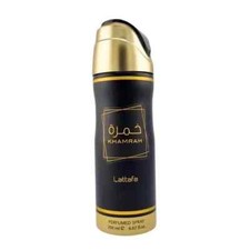 Khamrah Body Spray 200ml by Lattafa Deodorant Spray Aerosol Original Made in UAE